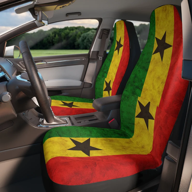 Ghanaian Flag Car Seat Covers